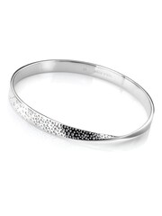 Hot Diamonds Silver Tone Quest Twist Bangle - Image 1 of 3