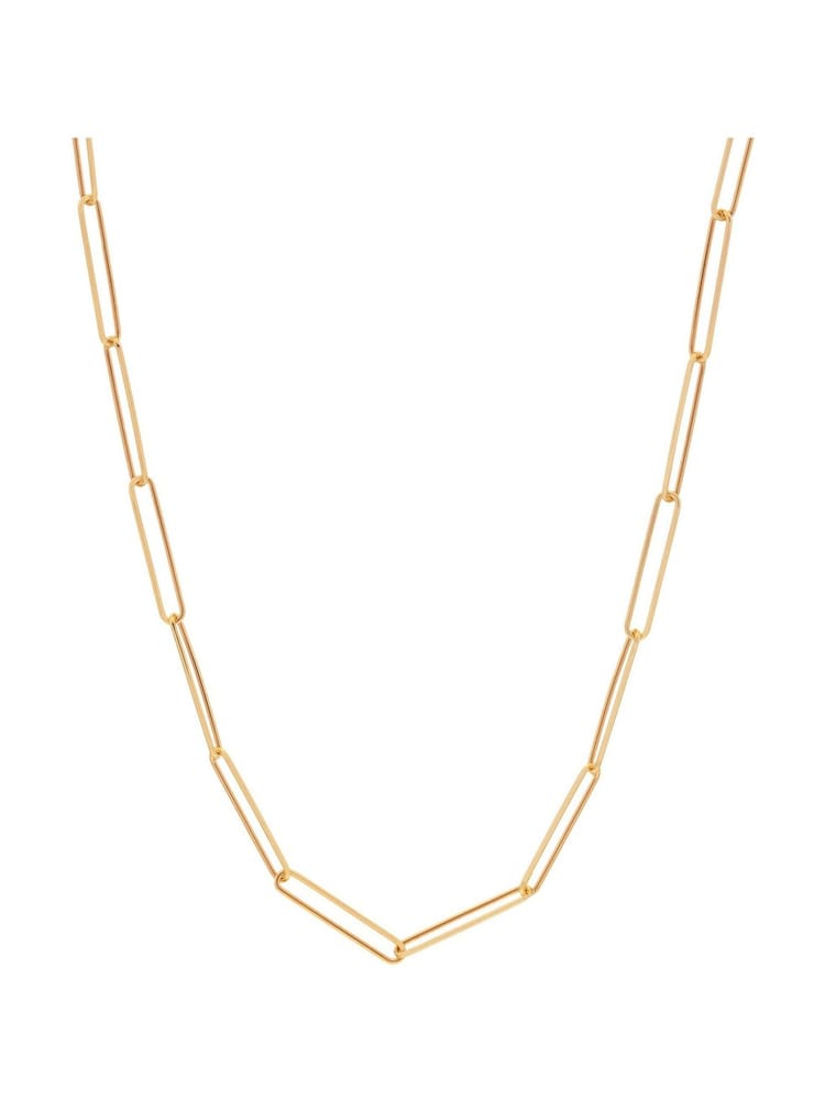 Hot Diamonds Gold Tone Embrace Square Wired 50cm Chain Necklace - Image 2 of 3