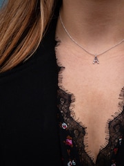 Hot Diamonds Silver Micro Initial Pendant Necklace - Image 2 of 2