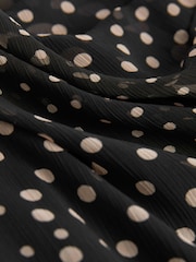 Black Chiffon Midi Dress - Image 6 of 6