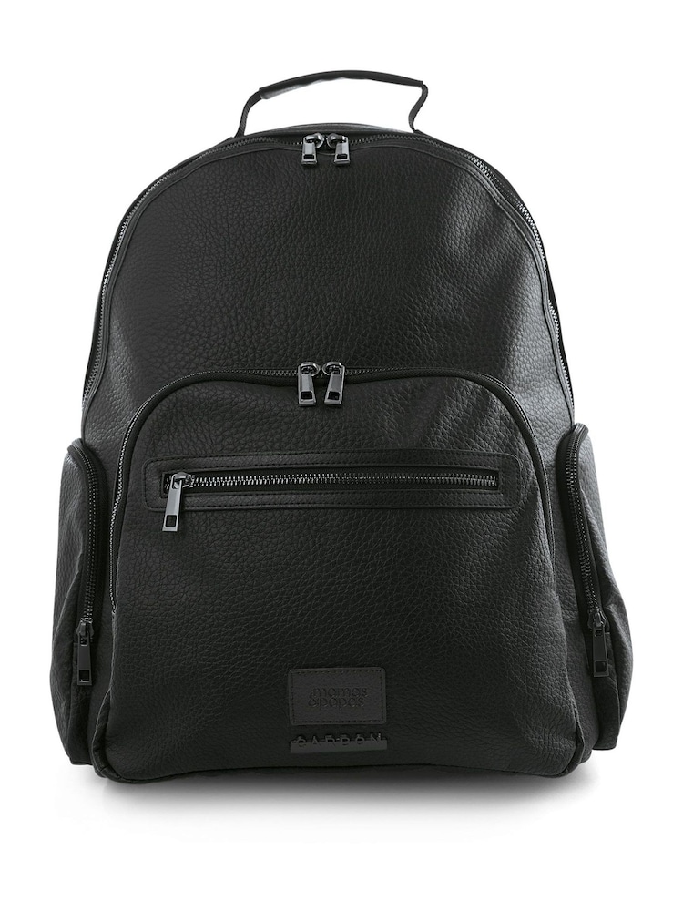 Mamas & Papas Black Tumbled Carbon Black Backpack - Image 1 of 6