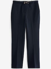 Marineblau/blau - Hose mit schmal zulaufendem Bein und Gürtel - Bild 5 von 6