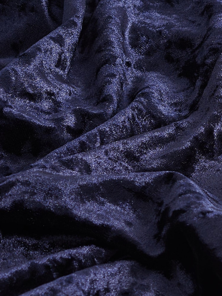 Navy Blue Velvet Flare Trousers - Image 6 of 6 Navy Blue Velvet Flare Trousers - Image 6 of 6