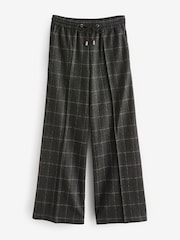 Black Jersey Wide Leg Trousers - Image 6 of 7