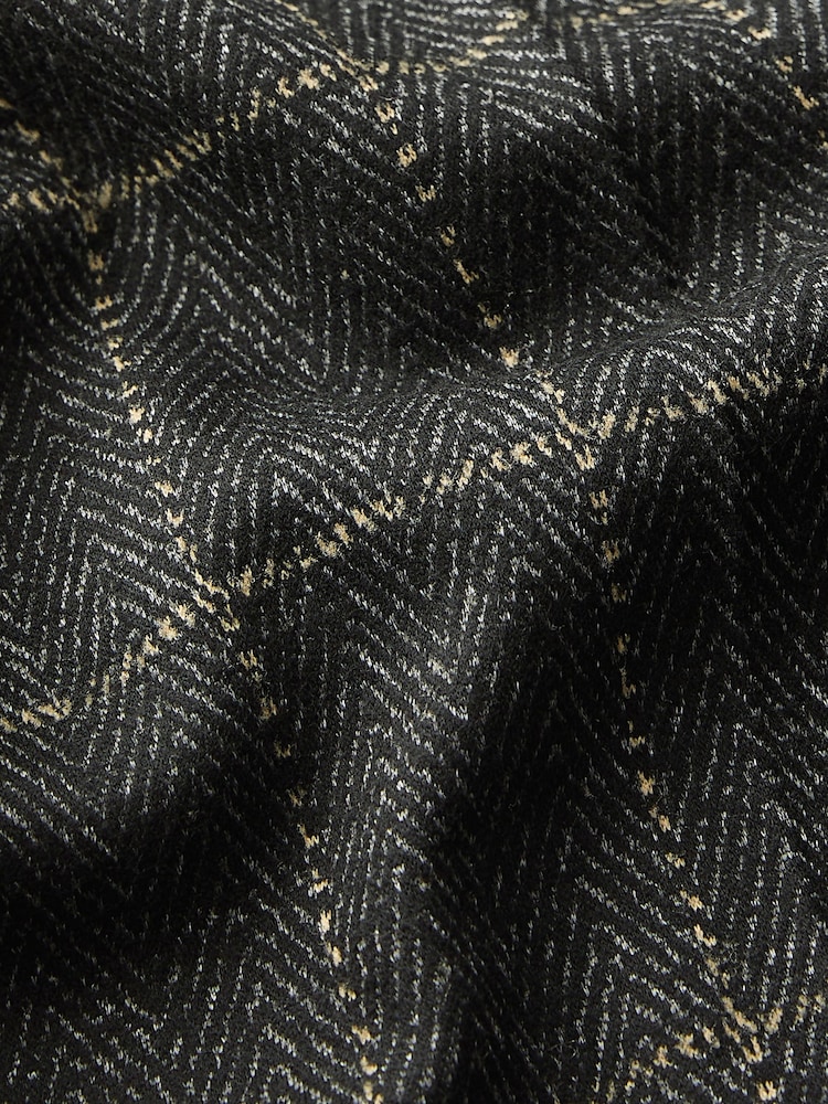 Black Jersey Wide Leg Trousers - Image 7 of 7