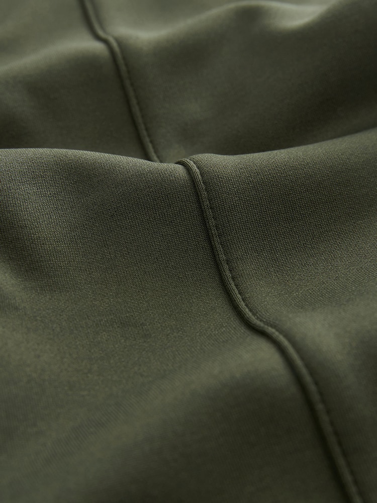 Khaki Green Jersey Thermal Leggings - Image 11 of 11