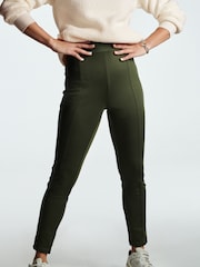 Khaki Green Jersey Thermal Leggings - Image 3 of 11