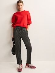 Grey Jersey Tapered Trousers - Image 1 of 7