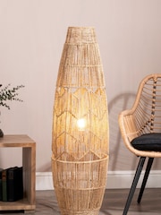 BHS Natural Jute String Floor Lamp - Image 1 of 2