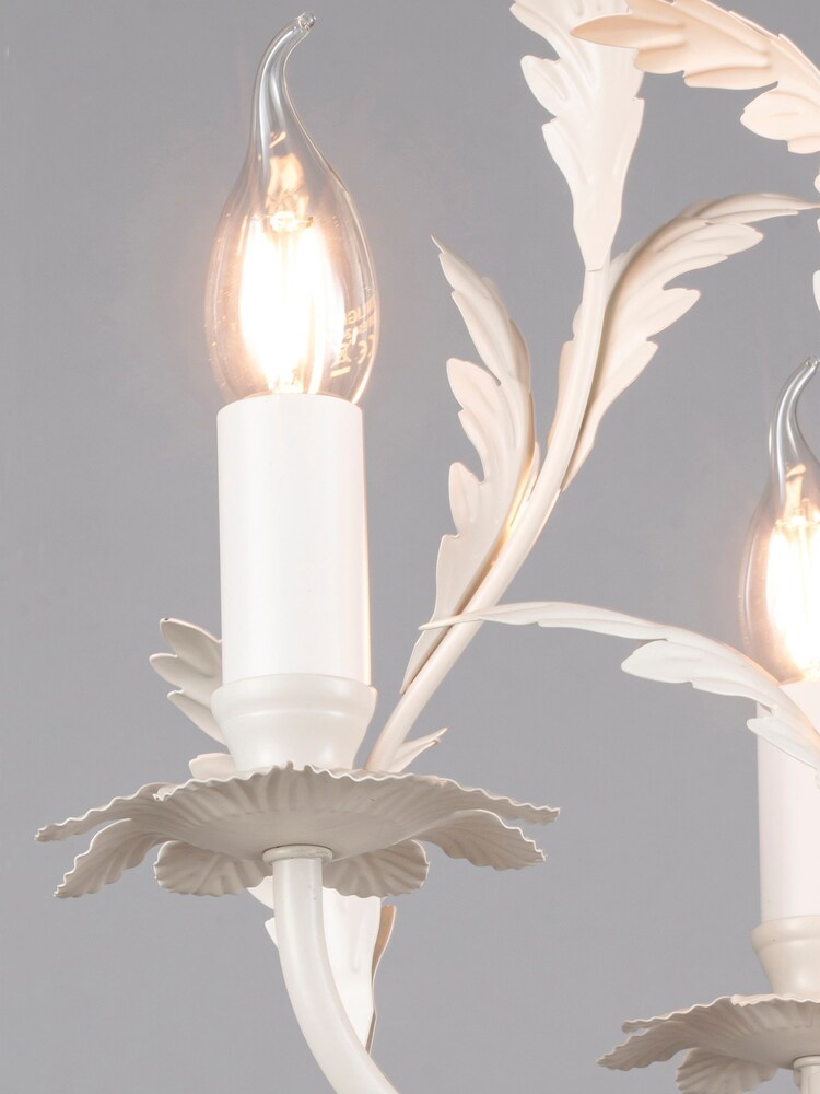BHS Cream Flo 3 Ceiling Light Chandelier - Image 2 of 4