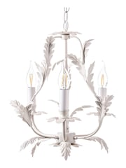 BHS Cream Flo 3 Ceiling Light Chandelier - Image 4 of 4