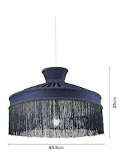 BHS Blue Fringed Shade - Image 4 of 5