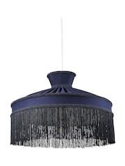 BHS Blue Fringed Shade - Image 5 of 5