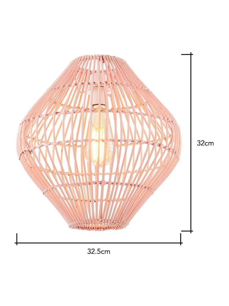 BHS Pink Bamboo Bobbin Shade - Image 5 of 5