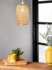 BHS Natural Small Woven Rattan Shade - Image 1 of 4