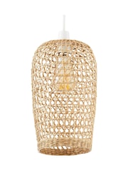 BHS Natural Small Woven Rattan Shade - Image 2 of 4