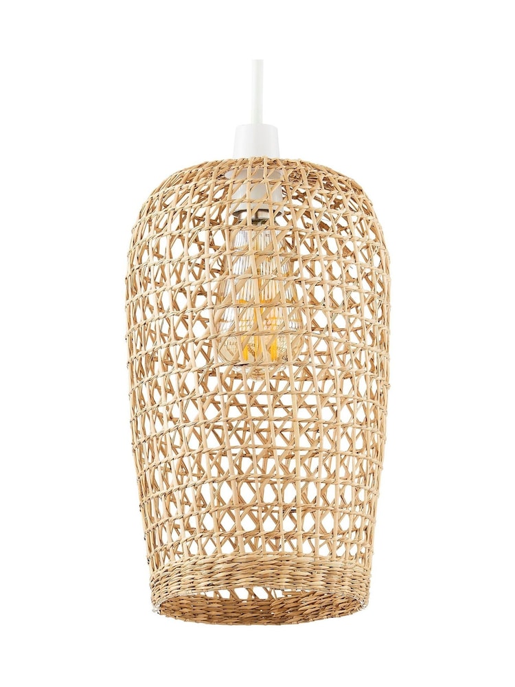 BHS Natural Small Woven Rattan Shade - Image 2 of 4