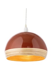 BHS Orange Bamboo Dome Shade - Image 2 of 4
