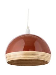 BHS Orange Bamboo Dome Shade - Image 4 of 4