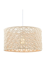 BHS Cream Large Macramé 100% Cotton Shade - Image 2 of 5