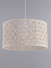BHS Cream Large Macramé 100% Cotton Shade - Image 5 of 5