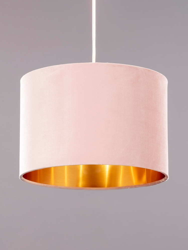 BHS Pink 30cm Velvet Shade - Image 2 of 5
