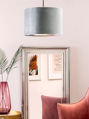 BHS Grey 30cm Velvet Shade - Image 1 of 5