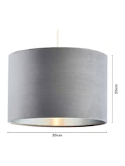 BHS Grey 30cm Velvet Shade - Image 4 of 5