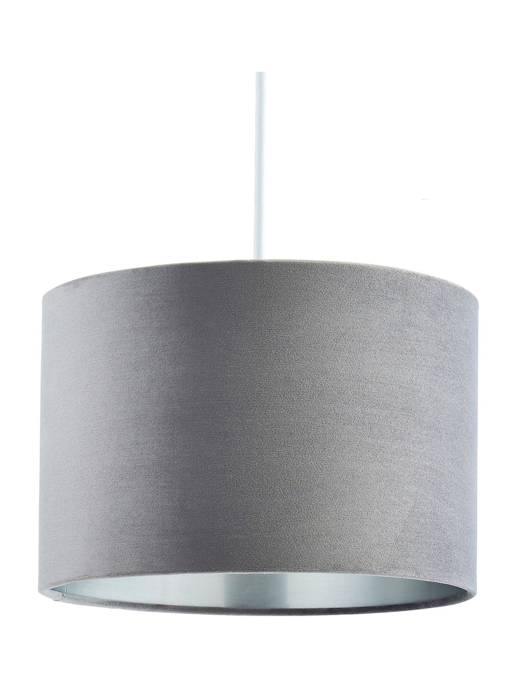BHS Grey 30cm Velvet Shade - Image 5 of 5