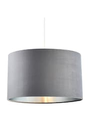 BHS Grey 40cm Velvet Shade - Image 2 of 5