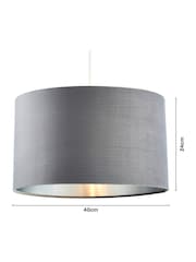 BHS Grey 40cm Velvet Shade - Image 4 of 5