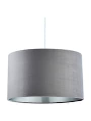 BHS Grey 40cm Velvet Shade - Image 5 of 5