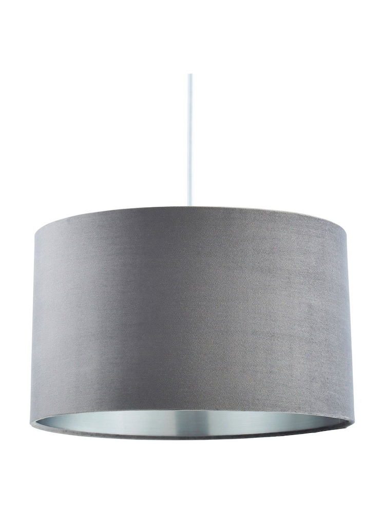 BHS Grey 40cm Velvet Shade - Image 5 of 5