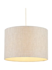 BHS Natural 30cm Metallic Linen Shade - Image 2 of 5