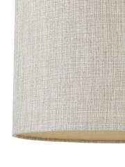 BHS Natural 30cm Metallic Linen Shade - Image 3 of 5