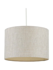 BHS Natural 30cm Metallic Linen Shade - Image 5 of 5