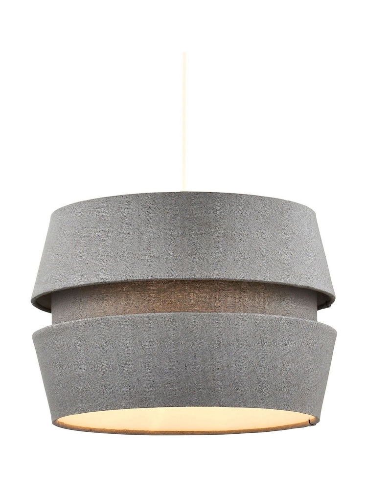BHS Grey Three Layer Linen Shade - Image 2 of 4