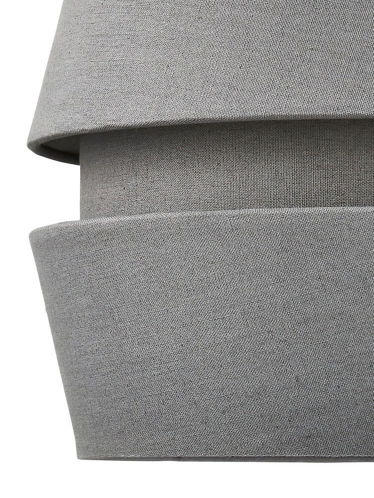 BHS Grey Three Layer Linen Shade - Image 4 of 4