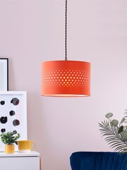 BHS Orange 30cm Laser Cut Shade - Image 1 of 2