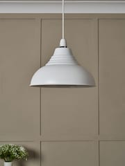 BHS White Steel Diner Easy Fit Shade - Image 2 of 7