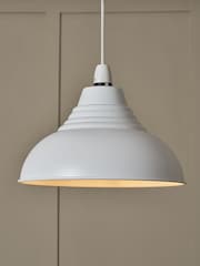 BHS White Steel Diner Easy Fit Shade - Image 3 of 7