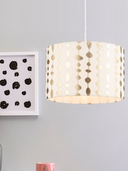 BHS Natural Foil On Linen Shade - Image 1 of 4
