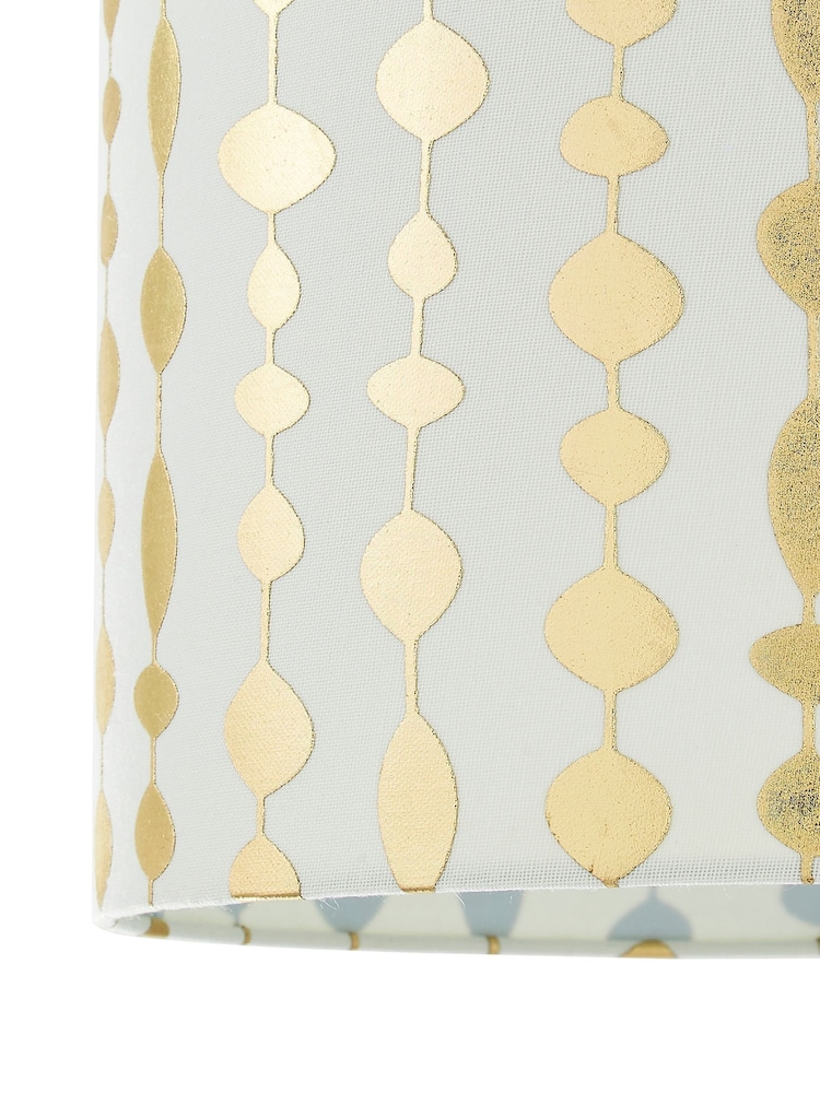 BHS Natural Foil On Linen Shade - Image 2 of 4