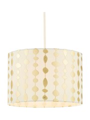 BHS Natural Foil On Linen Shade - Image 3 of 4