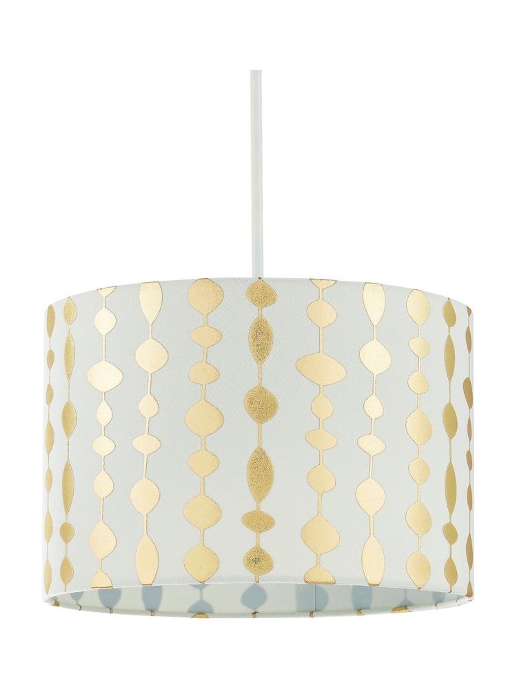 BHS Natural Foil On Linen Shade - Image 4 of 4
