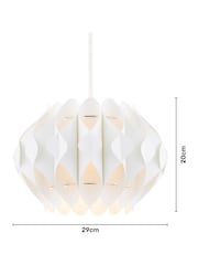 BHS White Landon Small Easy Fit Shade - Image 4 of 5
