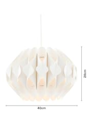 BHS White Large Landon Easy Fit Shade - Image 4 of 5