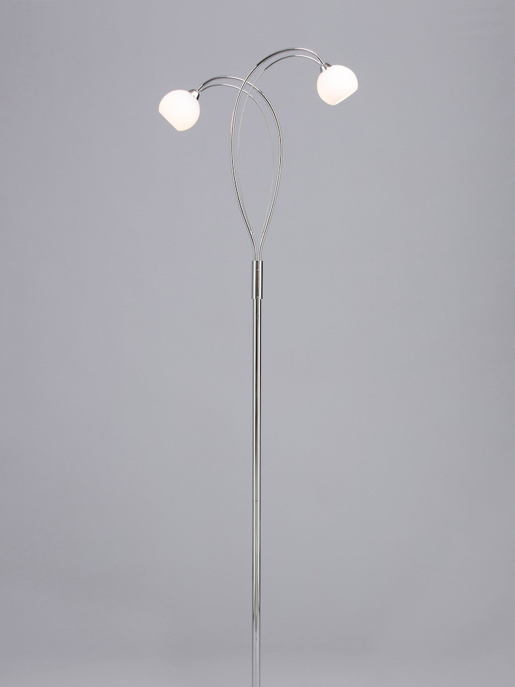 BHS Silver Soni Floor Lamp - Image 2 of 4