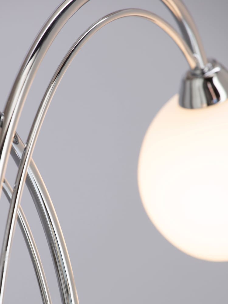 BHS Silver Soni Floor Lamp - Image 4 of 4
