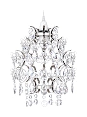 BHS Silver Lisa Easy Fit Shade Flush Ceiling Light - Image 2 of 5